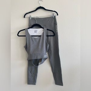 Kora Grey Workout Set - Size Medium